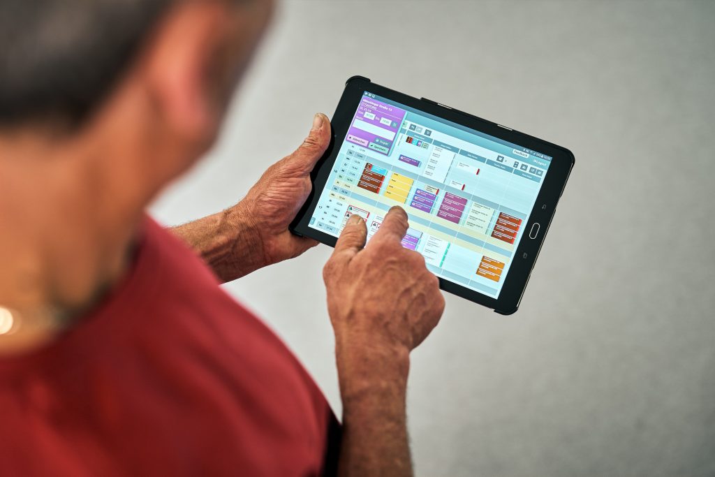 FiliTimeDigitale Plantafel Mitarbeitereinteilung. Handwerk. App.